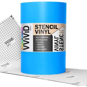 VViViD Blue Low-Tack Adhesive Vinyl Stencil Masking Film Roll (24in x 28ft) VViViD Blue Low-Tack Adhesive Vinyl Stencil Masking Film Roll (24in x 28ft)