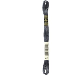 DMC 117-413 Six Stranded Cotton Embroidery Floss Dark Pewter Gray 8.7-Yard DMC 117-413 Six Stranded Cotton Embroidery Floss Dark Pewter Gray 8.7-Yard