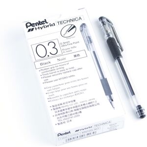 Pentel Arts Hybrid Technica 0.3 mm Pen Ultra Fine Point Black Ink B Pentel Arts Hybrid Technica 0.3 mm Pen Ultra Fine Point Black Ink B