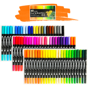 Unbranded (72 colors) 120 Colors Watercolor Pens Set Dual Tip Brush Art Unbranded (72 colors) 120 Colors Watercolor Pens Set Dual Tip Brush Art