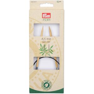 Prym 24"" Circular Bamboo 4.5mm Knitting Needles Natural Prym 24"" Circular Bamboo 4.5mm Knitting Needles Natural