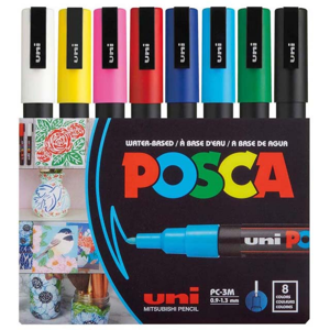 Unbranded (PC-3M 8Colors) POSCA 3M 8 Colours Fine Point Art Markers Professi Unbranded (PC-3M 8Colors) POSCA 3M 8 Colours Fine Point Art Markers Professi