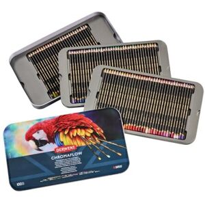 Derwent Chromaflow Pencils, Set of 100 in Tin, 3.5mm Round Core, Premium Core St Derwent Chromaflow Pencils, Set of 100 in Tin, 3.5mm Round Core, Premium Core St