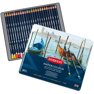 Derwent Watercolour Pencils, Painting & Drawing, Set Of 24, Ideal For Blending & Derwent Watercolour Pencils, Painting & Drawing, Set Of 24, Ideal For Blending &