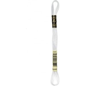 DMC Stranded Cotton Embroidery Thread BLANC - per skein DMC Stranded Cotton Embroidery Thread BLANC - per skein