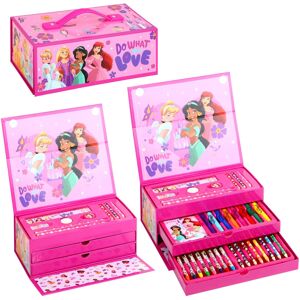 Disney Princess Kids 34pc Colouring Art Stationery Set for Children Disney Princess Kids 34pc Colouring Art Stationery Set for Children