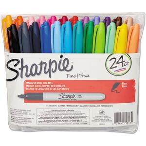 Sharpie Fine Point Permanent Markers 24/Pkg-Assorted Colors Sharpie Fine Point Permanent Markers 24/Pkg-Assorted Colors