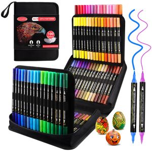 Funnasting Acrylic Paint Pens, 100 Colors Dual Tip Acrylic Markers, Glass Paint Funnasting Acrylic Paint Pens, 100 Colors Dual Tip Acrylic Markers, Glass Paint