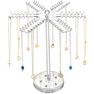 Unbranded Rotating Jewelry Organizer 360 Degree Rotating Necklace Display Stand Snowfl Unbranded Rotating Jewelry Organizer 360 Degree Rotating Necklace Display Stand Snowfl