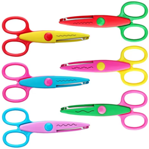 winwin 6pc DIY Color Album Decorative Lace Scissors Paper Art Safety Scissors winwin 6pc DIY Color Album Decorative Lace Scissors Paper Art Safety Scissors