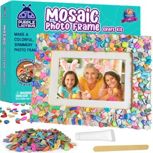 PURPLE LADYBUG Decorate Your Own Mosaic Photo Frame Craft Kits for Kids Age 6+ - PURPLE LADYBUG Decorate Your Own Mosaic Photo Frame Craft Kits for Kids Age 6+ -