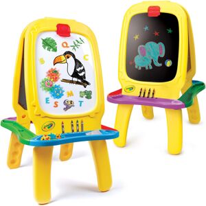 Crayola: Deluxe Magnetic Double-Sided Easel - Dry Erase Includes Crayons Sticker Crayola: Deluxe Magnetic Double-Sided Easel - Dry Erase Includes Crayons Sticker