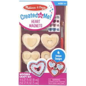 Melissa & Doug Created by Me! Wooden Heart Magnets Craft Kit (4 Designs 4 Paint Melissa & Doug Created by Me! Wooden Heart Magnets Craft Kit (4 Designs 4 Paint