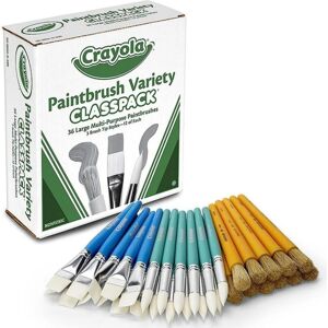 Crayola Paintbrush Variety Classpack School Supplies 36 Large Paint Brushes Fo Crayola Paintbrush Variety Classpack School Supplies 36 Large Paint Brushes Fo