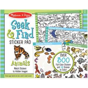Melissa & Doug Seek and Find Sticker Pad Animals (300+ Stickers 14 Scenes to C Melissa & Doug Seek and Find Sticker Pad Animals (300+ Stickers 14 Scenes to C