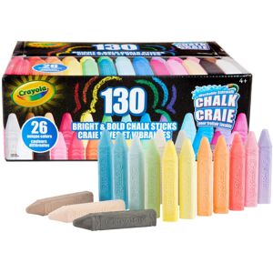 Crayola Washable Chalk Collection 130 Anti-Roll Chalk Sticks Bulk Sidewalk Cha Crayola Washable Chalk Collection 130 Anti-Roll Chalk Sticks Bulk Sidewalk Cha