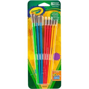 Crayola Paint Brush Set - Assorted Colors (8 Pieces) Painting Supplies for Kids Crayola Paint Brush Set - Assorted Colors (8 Pieces) Painting Supplies for Kids