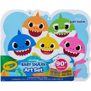 Crayola Baby Shark Art Set 90 Pieces Gift for Kids 4 5 6 7 Crayola Baby Shark Art Set 90 Pieces Gift for Kids 4 5 6 7