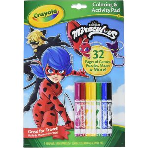 Crayola Coloring & Activity Pad Disney Miraculous 32 Coloring Pages & 7 Marker Crayola Coloring & Activity Pad Disney Miraculous 32 Coloring Pages & 7 Marker
