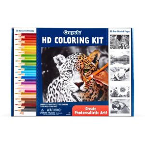 Crayola HD Coloring Kit 30 Colored Pencils & 20 Premium Coloring Pages Colorin Crayola HD Coloring Kit 30 Colored Pencils & 20 Premium Coloring Pages Colorin
