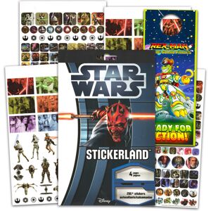Star Wars Stickers - 4 Sheets of Star Wars Decorative Reward Stickers Star Wars Stickers - 4 Sheets of Star Wars Decorative Reward Stickers