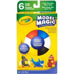 Crayola Model Magic Modeling Material .5 Ounces 6/Pkg-Primary Crayola Model Magic Modeling Material .5 Ounces 6/Pkg-Primary