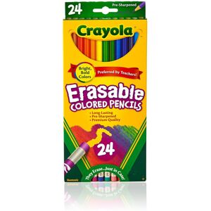 Crayola Erasable Colored Pencils Kids At Home Activities 24 Count Assorted L Crayola Erasable Colored Pencils Kids At Home Activities 24 Count Assorted L