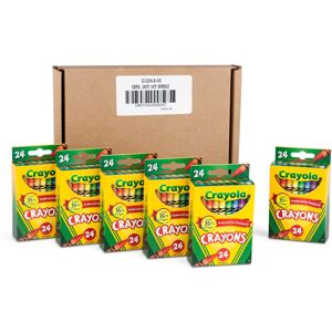 Crayola Crayons Bulk School Supplies For Kids 24 Count Crayon Box (Pack Of 6) Crayola Crayons Bulk School Supplies For Kids 24 Count Crayon Box (Pack Of 6)