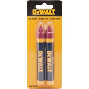 DEWALT DWHT72720 Red Lumber Marking Crayon 2 pack DEWALT DWHT72720 Red Lumber Marking Crayon 2 pack