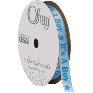 Berwick Offray Baby Celebration Craft Ribbon 3/8-Inch x 12-Feet Blue Berwick Offray Baby Celebration Craft Ribbon 3/8-Inch x 12-Feet Blue