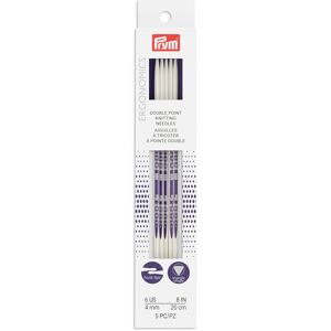 Prym Pyrm Ergonomics 8-Inch Double-Point Knitting Needle Size 6 (5-Pack) Prym Pyrm Ergonomics 8-Inch Double-Point Knitting Needle Size 6 (5-Pack)