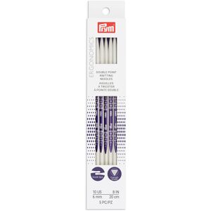 Prym Pyrm Ergonomics 8-Inch Double-Point Knitting Needle Size 10 (5-Pack) Prym Pyrm Ergonomics 8-Inch Double-Point Knitting Needle Size 10 (5-Pack)