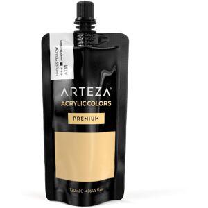 ARTEZA Acrylic Paint Naples Yellow Color (120 ml Pouch Tube) Rich Pigment Non ARTEZA Acrylic Paint Naples Yellow Color (120 ml Pouch Tube) Rich Pigment Non