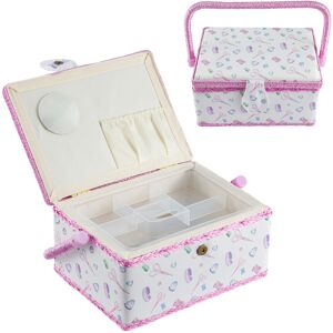 Unbranded Sewing Storage Box Filled with Tray Craft & Organizer Storage Unbranded Sewing Storage Box Filled with Tray Craft & Organizer Storage