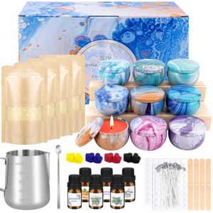 KEARLGMBH Candle Making Kit for Adult DIY Scented Candle with 9 Candle Tins,4 Beeswax,8 Dy KEARLGMBH Candle Making Kit for Adult DIY Scented Candle with 9 Candle Tins,4 Beeswax,8 Dy