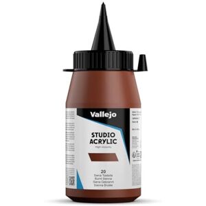 Vallejo : Studio Acrylic Paint : 500ml : Burnt Sienna (Hue) Vallejo : Studio Acrylic Paint : 500ml : Burnt Sienna (Hue)