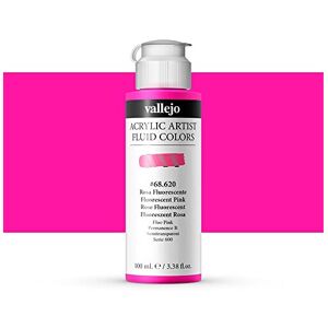 Vallejo : Fluid Artist Acrylic Paint : 100ml : Fluorescent Pink Vallejo : Fluid Artist Acrylic Paint : 100ml : Fluorescent Pink