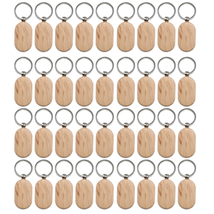 Kopinma 50 Pieces Blank Wooden Key Tag Engraving Blanks Unfinished Wood Keychain Ring Ta Kopinma 50 Pieces Blank Wooden Key Tag Engraving Blanks Unfinished Wood Keychain Ring Ta