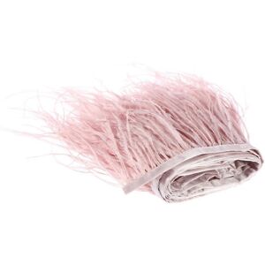 Kricely (Pink, One size) 2M Simulated Trims Fringe with Satin Ribbon Tape for Dress Sewi Kricely (Pink, One size) 2M Simulated Trims Fringe with Satin Ribbon Tape for Dress Sewi