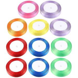 Kricely (As show, One size) 15 Roll of Ribbons Solid Color Ribbons Decorative Wrapping R Kricely (As show, One size) 15 Roll of Ribbons Solid Color Ribbons Decorative Wrapping R