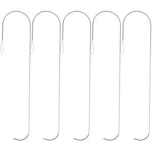Kricely (As show, One size) 5Pcs Threading Bead Needles Beading Embroidery Needles Curve Kricely (As show, One size) 5Pcs Threading Bead Needles Beading Embroidery Needles Curve