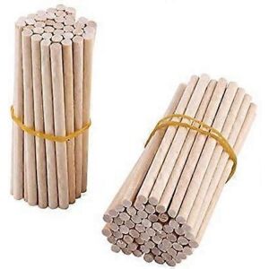 Unbranded 100 pcs 80 mm Round Wooden Sticks for DIY, Model Making and Garden Decoration Unbranded 100 pcs 80 mm Round Wooden Sticks for DIY, Model Making and Garden Decoration