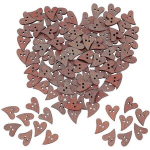 Unbranded 100pcs Wooden Heart Buttons Heart Paint Buttons 2 Holes Sewing Scrapbooking Butt Unbranded 100pcs Wooden Heart Buttons Heart Paint Buttons 2 Holes Sewing Scrapbooking Butt