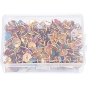 Kricely (As show, One size) 194pcs Creative Push Pin Map Tacks National Flag Glue Thumbt Kricely (As show, One size) 194pcs Creative Push Pin Map Tacks National Flag Glue Thumbt