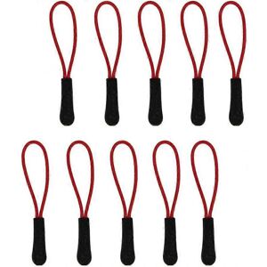 Unbranded 10Pcs Zip Tags Cord Pulls Zipper Extension Zip Slider Replacement (Red),One Size Unbranded 10Pcs Zip Tags Cord Pulls Zipper Extension Zip Slider Replacement (Red),One Size