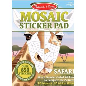 Melissa & Doug 168336 Safari Animals Mosaic Sticker Pad - 720 Plus Stickers - Ag Melissa & Doug 168336 Safari Animals Mosaic Sticker Pad - 720 Plus Stickers - Ag