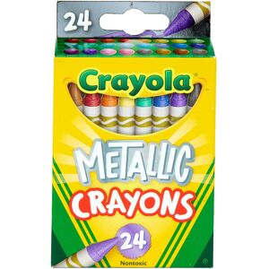 Crayola Metallic Crayons Kids Art Supplies 24 Count Coloring Supplies Gift f Crayola Metallic Crayons Kids Art Supplies 24 Count Coloring Supplies Gift f