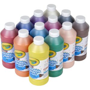 Crayola Washable Paint (12ct) Bulk Paint Set for Kids Nontoxic Paint Kids Cra Crayola Washable Paint (12ct) Bulk Paint Set for Kids Nontoxic Paint Kids Cra