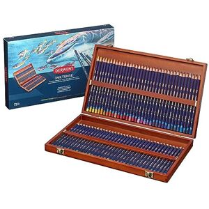 Derwent Inktense Permanent Watercolour Pencils, Set of 72 in a Wooden Gift Box, Derwent Inktense Permanent Watercolour Pencils, Set of 72 in a Wooden Gift Box,