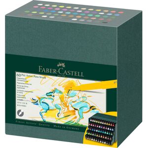 Faber Castell Art & Graphic Pitt Artist Pen Brush India Ink Pen, Multicoloured, Faber Castell Art & Graphic Pitt Artist Pen Brush India Ink Pen, Multicoloured,